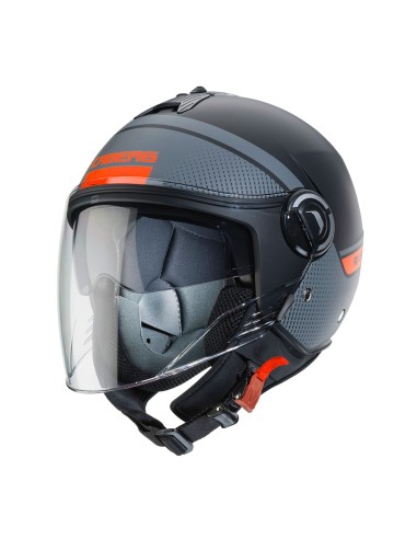 CASCO JET RIVIERA V4 CABERG ELITE NEGRO MATE -ANTRACITA - NARANJA CASCO JET RIVIERA V4 CABERG ELITE NEGRO MATE -ANTRACITA - NARANJA