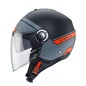 CASCO JET RIVIERA V4 CABERG ELITE NEGRO MATE -ANTRACITA - NARANJA CASCO JET RIVIERA V4 CABERG ELITE NEGRO MATE -ANTRACITA - NARANJA