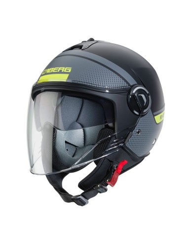 CASCO JET RIVIERA V4 CABERG ELITE NEGRO MATE - ANTRACITA - FLUOR CASCO JET RIVIERA V4 CABERG ELITE NEGRO MATE - ANTRACITA - FLUOR