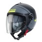 CASCO JET RIVIERA V4 CABERG ELITE NEGRO MATE - ANTRACITA - FLUOR CASCO JET RIVIERA V4 CABERG ELITE NEGRO MATE - ANTRACITA - FLUOR
