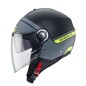 CASCO JET RIVIERA V4 CABERG ELITE NEGRO MATE - ANTRACITA - FLUOR CASCO JET RIVIERA V4 CABERG ELITE NEGRO MATE - ANTRACITA - FLUOR