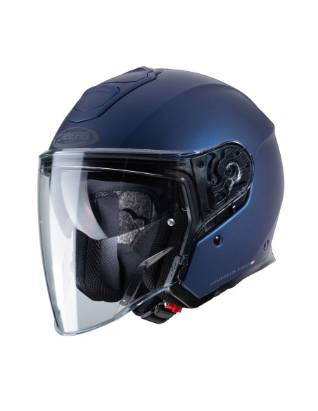 CASCO JET CABERG FLYON AZUL MATE