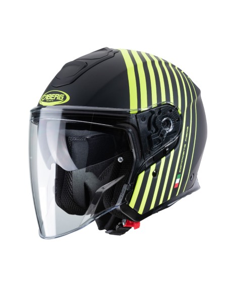CASCO JET CABERG FLYON BAKARI NEGRO MATE - FLUOR