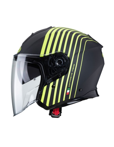 CASCO JET CABERG FLYON BAKARI NEGRO MATE - FLUOR