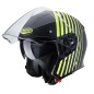 CASCO JET CABERG FLYON BAKARI NEGRO MATE - FLUOR CASCO JET CABERG FLYON BAKARI NEGRO MATE - FLUOR