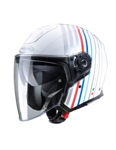 CASCO JET CABERG FLYON BAKARI BLANCO - PLATA - BMW