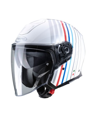 CASCO JET CABERG FLYON BAKARI BLANCO - PLATA - BMW CASCO JET CABERG FLYON BAKARI BLANCO - PLATA - BMW