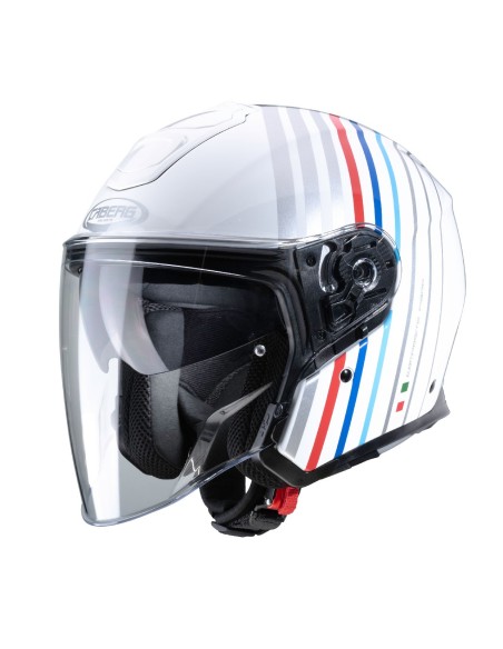 CASCO JET CABERG FLYON BAKARI BLANCO - PLATA - BMW