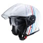 CASCO JET CABERG FLYON BAKARI BLANCO - PLATA - BMW CASCO JET CABERG FLYON BAKARI BLANCO - PLATA - BMW