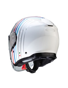 CASCO JET CABERG FLYON BAKARI BLANCO - PLATA - BMW