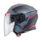 CASCO JET CABERG FLYON RIO NEGRO MATE - ROJO - ANTRACITA - PLATA CASCO JET CABERG FLYON RIO NEGRO MATE - ROJO - ANTRACITA - PLATA