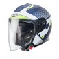 CASCO JET CABERG FLYON RIO AZUL MATE - BLANCO - FLUOR - PLATA CASCO JET CABERG FLYON RIO AZUL MATE - BLANCO - FLUOR - PLATA