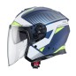 CASCO JET CABERG FLYON RIO AZUL MATE - BLANCO - FLUOR - PLATA CASCO JET CABERG FLYON RIO AZUL MATE - BLANCO - FLUOR - PLATA