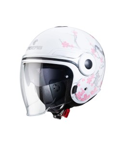 CASCO CABERG UPTOWN BLOOM BLANCO - PLATA - ROSA