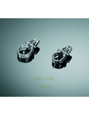 BRIDA SUJETACABLES CROMADA 12 MM