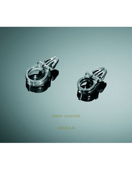 BRIDA SUJETACABLES CROMADA 12 MM