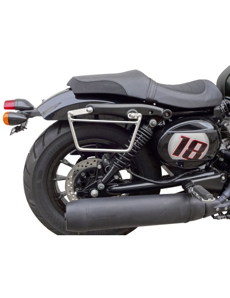 SOPORTE ALFORJAS HYOSUNG AQUILA  GV125S - GV300S  PARA SIST KLICK FIX