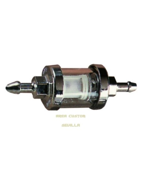 FILTRO DE GASOLINA CROMADO UNIVERSAL
