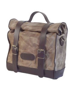 ALFORJA VINTAGE KLICK-FIX ALGODON ENCERADO Y PIEL