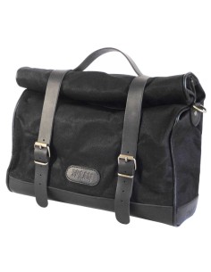 ALFORJA VINTAGE KLICK-FIX ALGODON ENCERADO Y PIEL