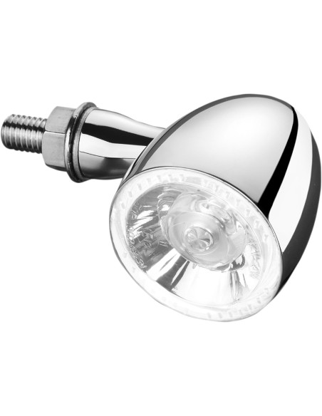 INTERMITENTE LED BULLET 1000 PL CROMADO HOMOLOGADO