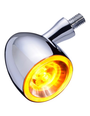INTERMITENTE Y LUZ POSICION LED BULLET 1000 CROMADO HOMOLOGADO INTERMITENTE Y LUZ POSICION LED BULLET 1000 CROMADO HOMOLOGADO