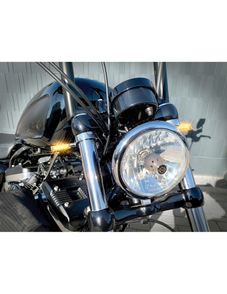 INTERMITENTES LED LUZ POSICION CROMADA BLOKK-LINE HOMOLOGADO