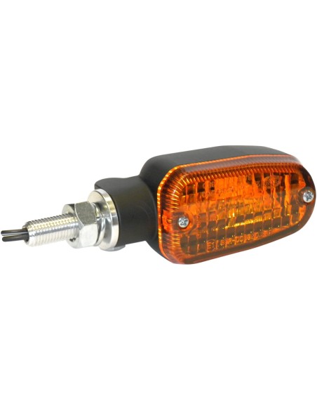 INTERMITENTES CARCASA ALUMINIO NEGRO-INCAND AMBAR 2CB HOMOLOGADO