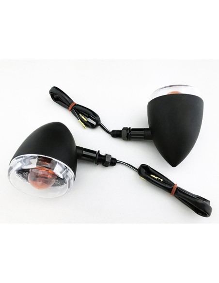 INTERMITENTES CARCASA ALUMINIO NEGRO-INCAND 2CB TR HOMOLOGADO