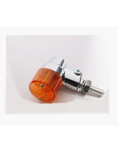 INTERMITENTES LED CARCASA ALUMINIO CROMADO AMBAR FL SENC ØLENTE 36MM HOMOLOGADO