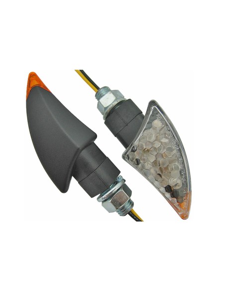 INTERMITENTES LED ALUMINIO NEGRO TR HOMOLOGADO