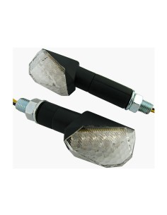 INTERMITENTES LED UNIVERSAL ALUMINIO NEGRO LENTE TRP HOMOLOGADO