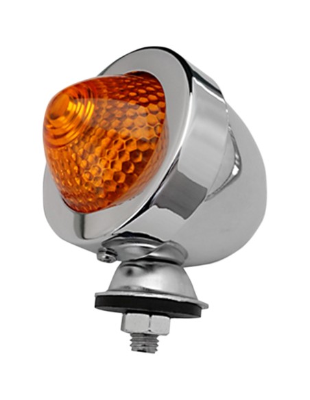 INTERMITENTE ESTANDAR UN ALUMINIO CROMADO LT AMBAR  HOMOLOGADO