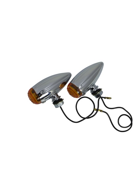 PILOTOS CONVENCIONALES CROMADOS LUCES AMBAR RANURADAS HOMOLOGADO