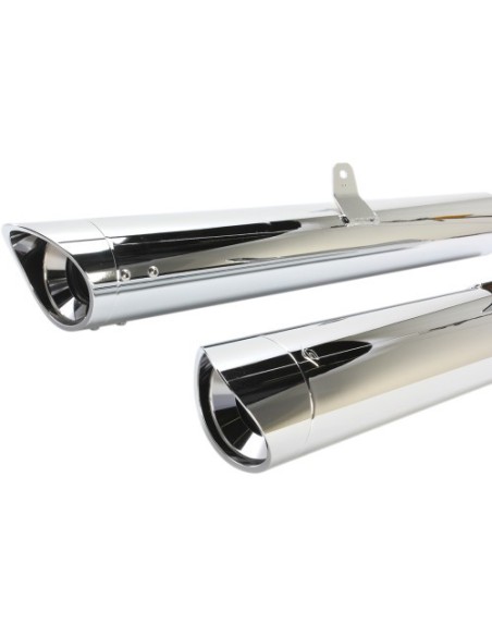 SILENCIADORES SLIP-ON CLASSIC 102 MM (4") PUNTA CURVADA CROMADA HONDA GL 1800 GOLD WING F6B