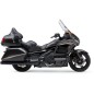 SILENCIADORES SLIP-ON 102 MM (4") DUAL CUT NEGRO PUNTA NEGRA HONDA F6B Y GL1800