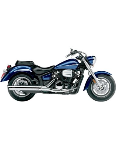 SILENCIADOR SLIP-ON 102 MM (4") DUAL CUT CROMADO YAMAHA XVS1300 MIDNIGHTSTAR 07-18