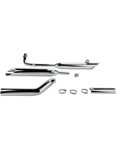 SILENCIADORES COBRA SLIP-ON SLASH-CUT PARA YAMAHA XVS650 DRAG STAR 04-11