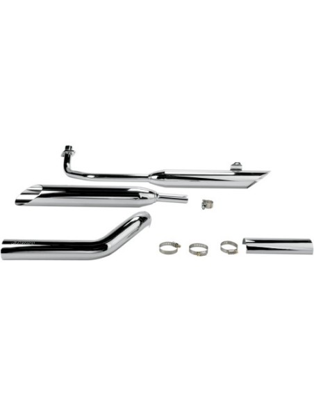 SILENCIADORES COBRA SLIP-ON SLASH-CUT PARA YAMAHA XVS650 DRAG STAR 04-11