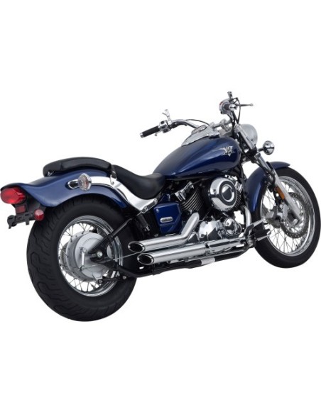 ESCAPE SHORTSHOTS STAGGERED CROMADO YAMAHA XVS650 DRAG STAR 96-03