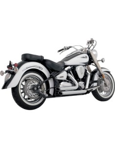 ESCAPE SHORTSHOTS STAGGERED CROMADO YAMAHA XV1600A ROAD STAR 99-04