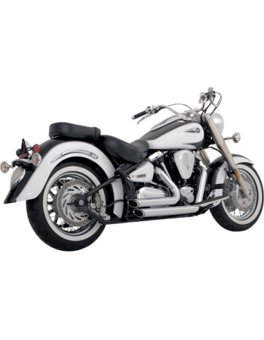 ESCAPE ESCALONADO SHORTSHOTS CROMADO YAMAHA XV1600 - XV1700 ESCAPE ESCALONADO SHORTSHOTS CROMADO YAMAHA XV1600 - XV1700