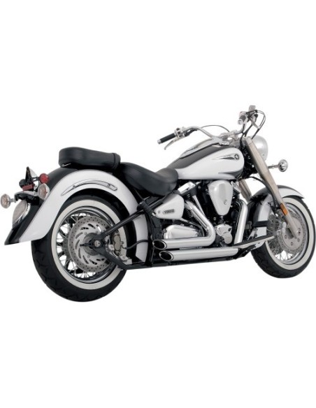 ESCAPE SHORTSHOTS STAGGERED CROMADO YAMAHA XV1600A ROAD STAR 99-04