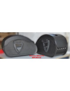 ALFORJAS RIGIDAS PIEL NAPOLEON PERFIL BLANCO BMW R18