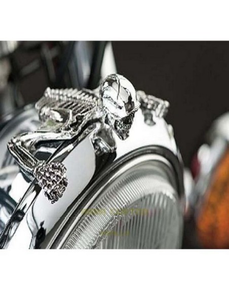 EMBELLECEDOR SKULL PARA FARO CENTRAL 7" (18 A 21 CM) DE DIAMET