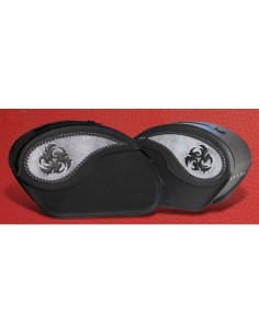 ALFORJAS RIGIDAS PIEL VENDETTA BMW R18 TRIBAL ASPAS