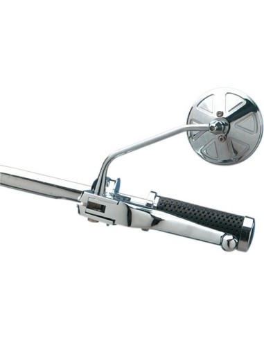 ESPEJO ROUND DRAG NESS RED VARILLA DELG PE