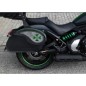 ALFORJAS RIGIDAS PIEL VENDETTA KAWASAKI VULCAN S 650 CRUZ VERDE