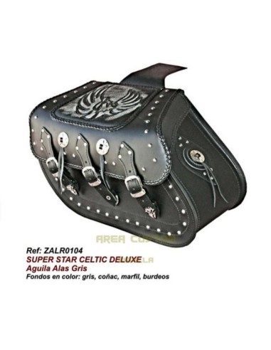 ALFORJAS SUPER-STAR RIGIDAS CELTIC DELUXE AGUILA ALAS GRIS ALFORJAS SUPER-STAR RIGIDAS CELTIC DELUXE AGUILA ALAS GRIS