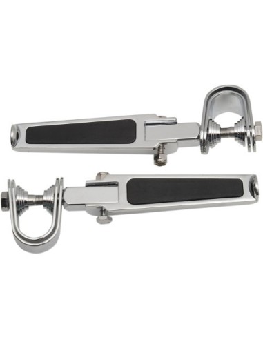 ESTRIBERAS CON APLICACIONES DE GOMA CON ABRAZADERAS EN U